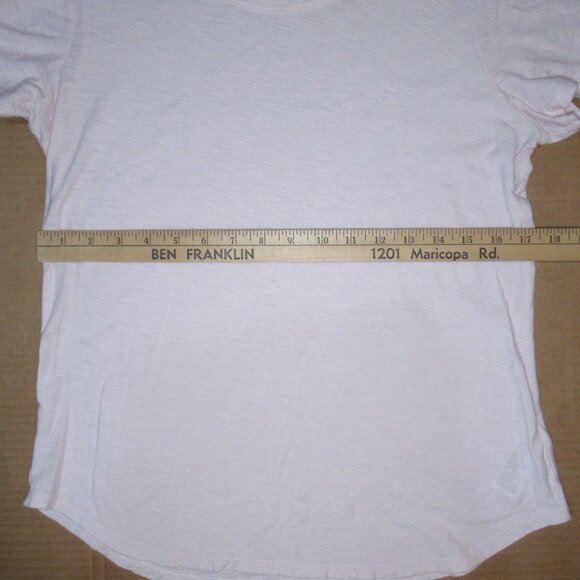 James Perse Standard Pink Scoop Neck Tee | Size 3 (Large) - Picture 4 of 9